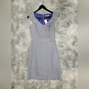 Banana Republic Blue Gingham, Vintage-Cut, Sleeveless Dress, Size 2